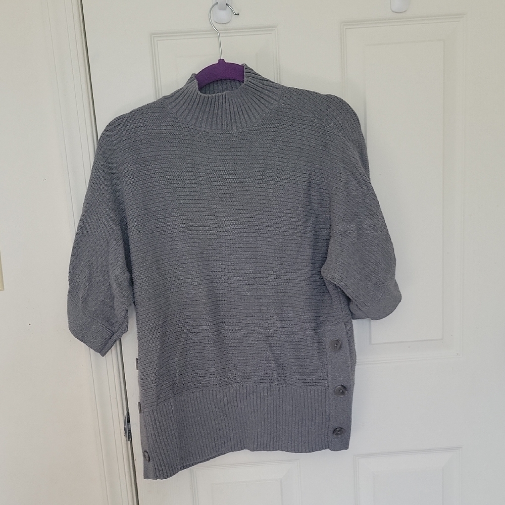 LOFT Heather Gray Knit‎ Sweater
